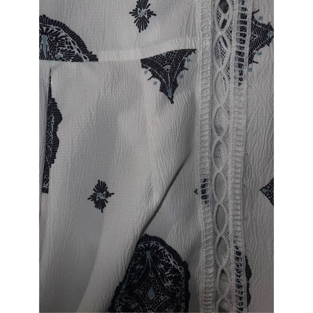 Alberto Malaki blouse sz m Boho Cottagecore V-neck Paisley - Picture 4 of 6